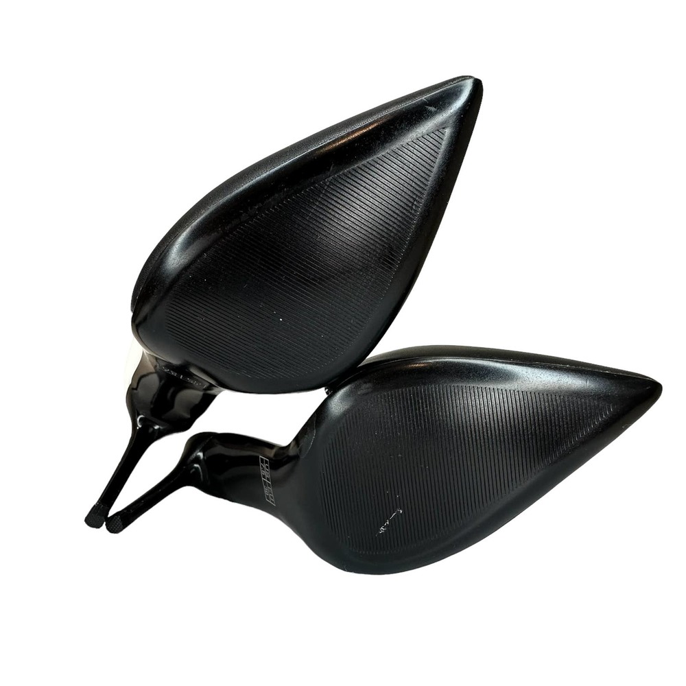 Women Stiletto Ankle Boots Size 7.5 High Heel Pointed Toe Black White NEW - Picture 12 of 15